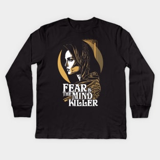 Fear is the Mind-killer Lady Jessica Shirt, Dune Bene Gesserit Kids Long Sleeve T-Shirt